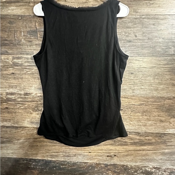 White House Black Market Black Embellished Sleeveless Tank - Picture 10 of 10